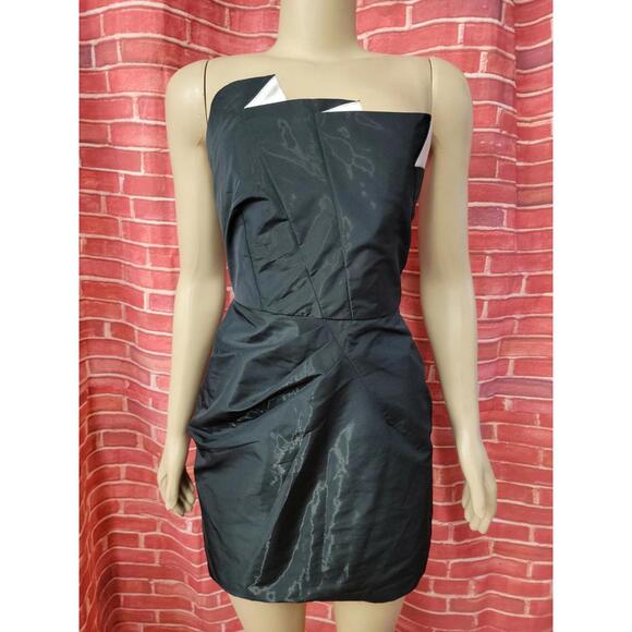 Alice + Olivia Black Strapless Size S Women's Mini Dress #CB2 - Picture 9 of 9